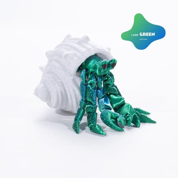 Ledad eremitkräfta 3D-printad modell rörlig s cool skrivbordsdekoration Red