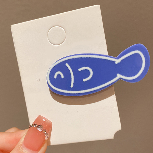 e Little Fish Bone hiusneula tyttöjen otsatukka Clip Broken Hair Clip F A10