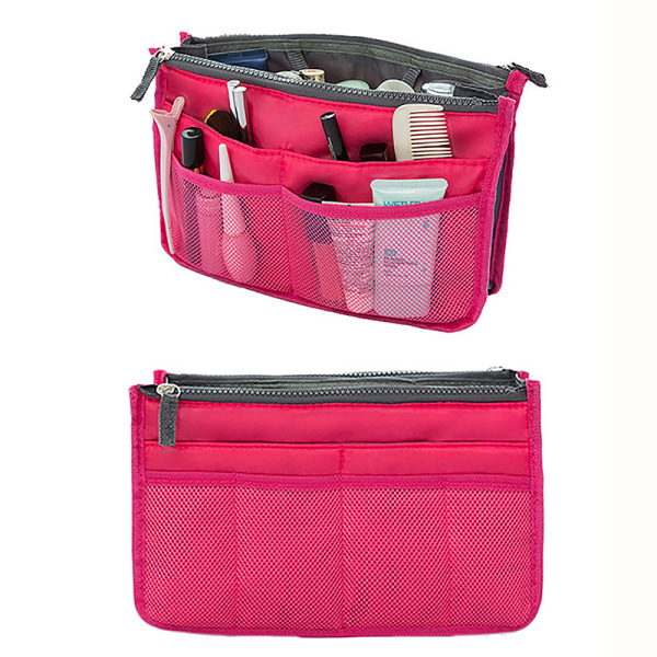 Organizer Insert Bag Dame Nylon Travel Insert Organizer Handba Pink