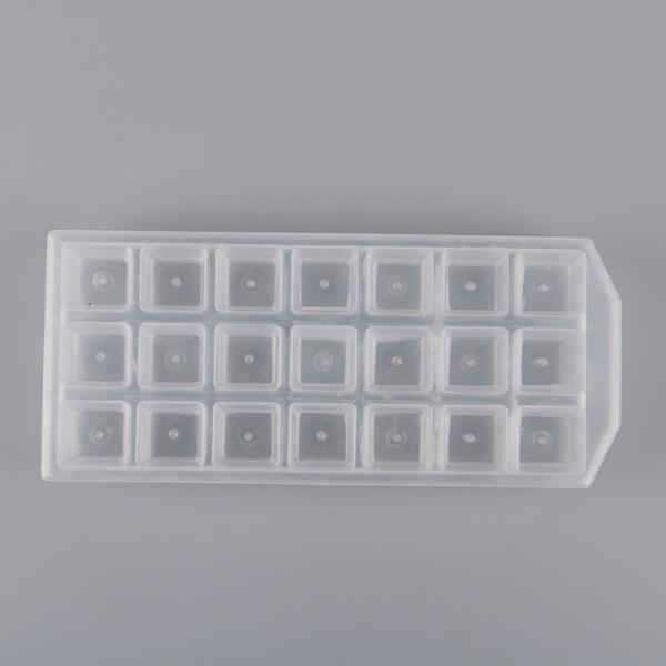 21Grid Ice Cube Pudding Maker Mold Kjøleskap Ice Mold Skuff