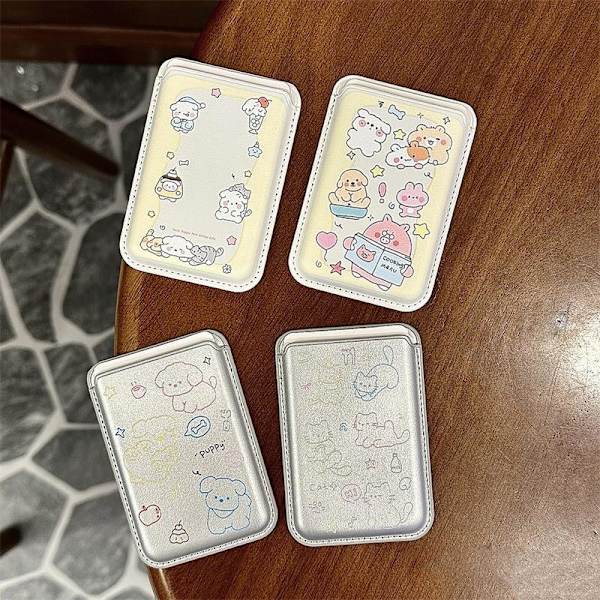 e Hello Kitty För Magsafe Magnetisk Läderplånbok Kortfodral C A18