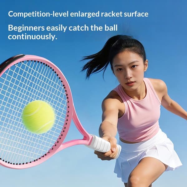 Selvrebound Tennis Træner Solo Træningsbold Med Elastisk Reb B 1