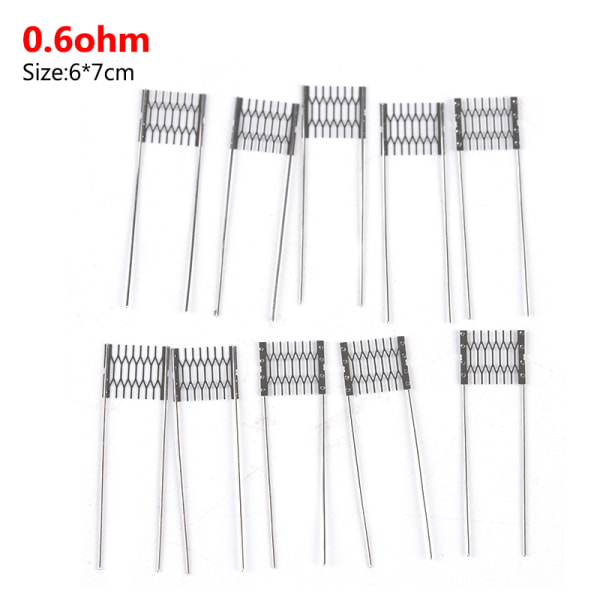 10Pc DIY Rebuild Mesh Coils 0.6/0.8/1.0/1.2ohm For Xros Calibur 0.6ohm