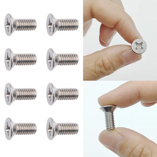 Rotorskruvar för bromsskivor i rostfritt stål 93600-06014-0H Retainin 8pcs