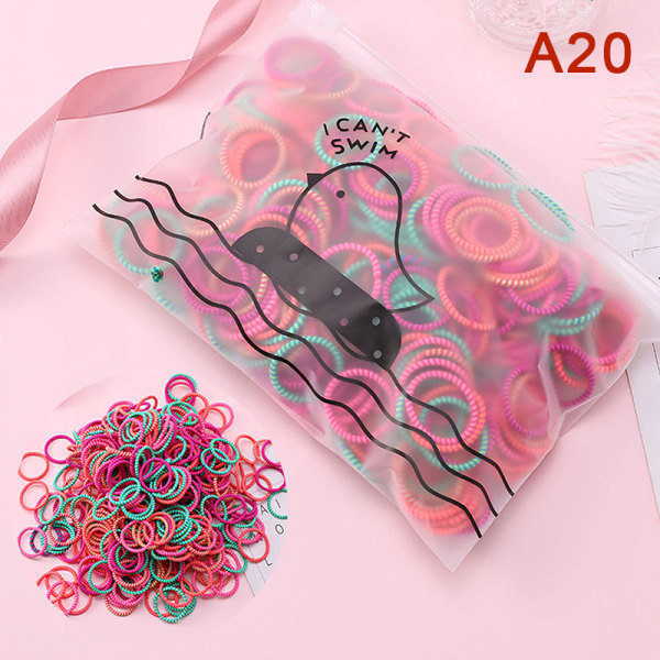 50 kpl Candy Color -päähine Mini korkeajoustavat hiusnauhat ja hiukset A28