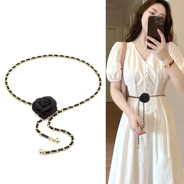 1 kpl Camellia Waist Chain -tarvikkeet Uudet pienet tuoksuvat kukat White