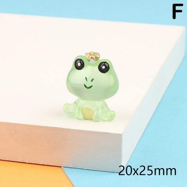 Värikäs Luminous Frog Craft Resin Ornament Desktop Miniature O F