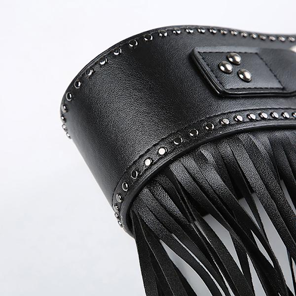 2023 Lyxdesign Maikun Punk Goth Bälten För Kvinnlig Personlighet Black S