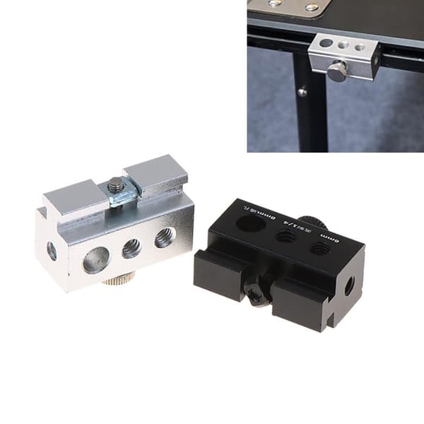 Campingbord Clip Slider Til Hurtig Installation Aluminiumlegering Lampe Silver