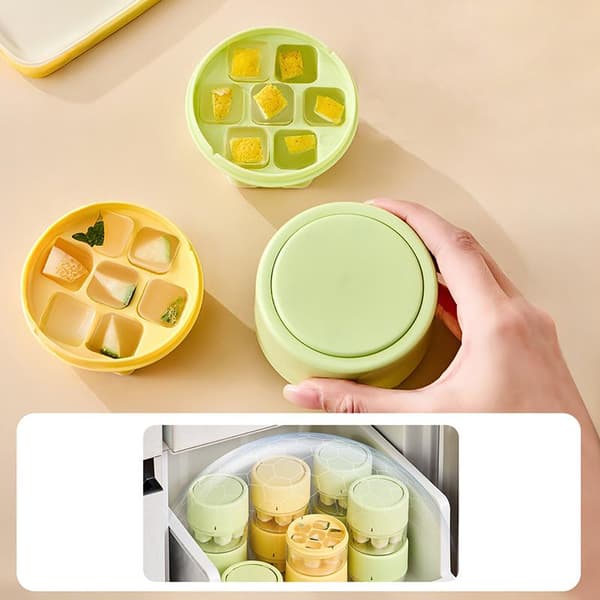 7 gitter push isterningform isrum mini sommer isform Green