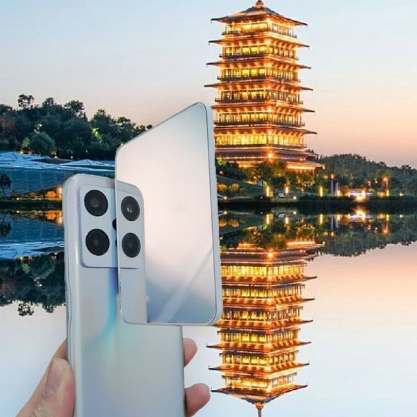 Smartphone Camera Mirror Reflection Clip Kit 3D Phone Reflectio White