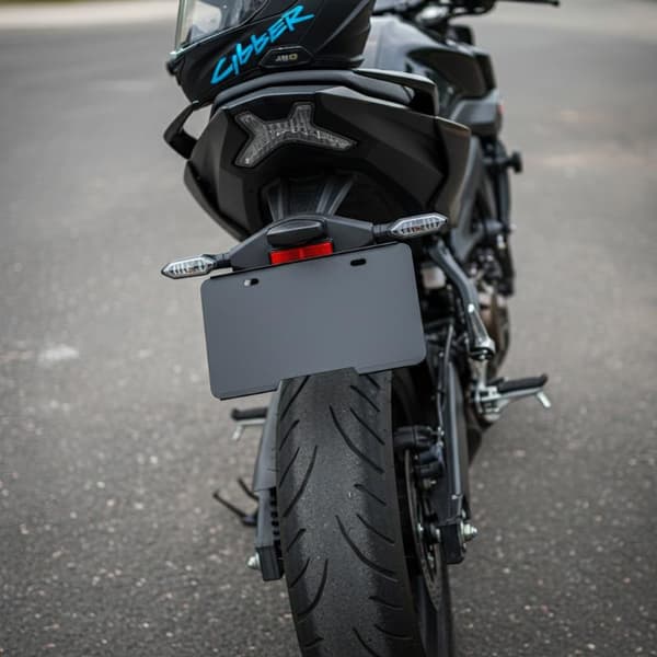 Nummerpladeholder Motorcykel Bag- og Frontbeskytter Cover S 2