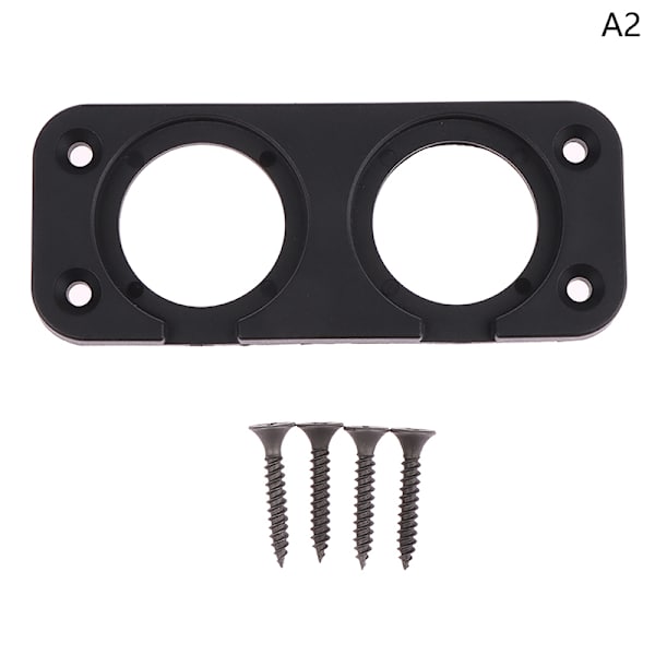 1/2/3/4 hull USB-uttak Panel Sort ABS-husholder K A2