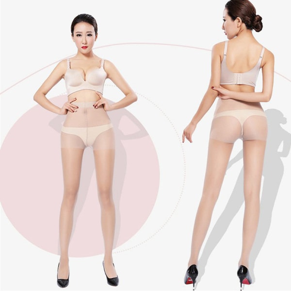 Dam Sexiga Ultratunna Tights Svarta Strumpor Dam Elastisk Hig Black