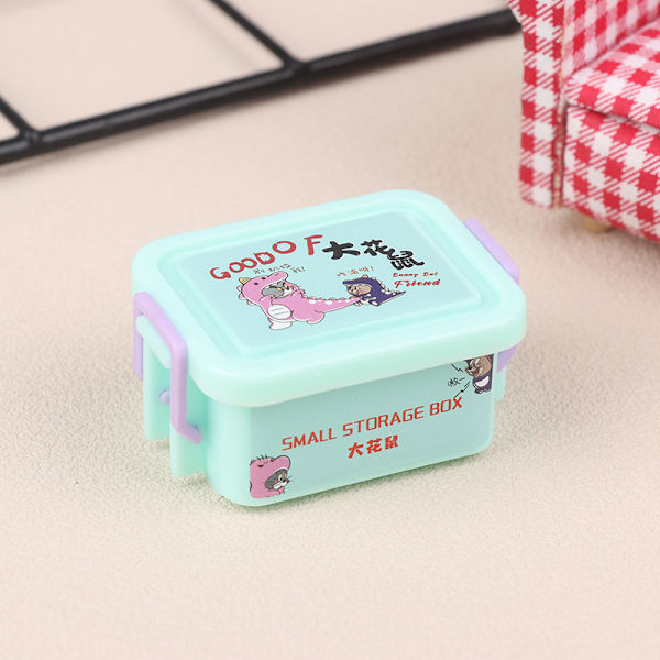 1/12 Dollhouse Mini Säilytyslaatikko Nukkekotilaatikot Nukkekoti Hom Green