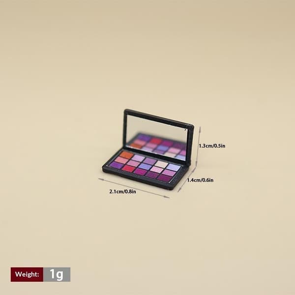 1 stk. simuleret miniature dukkehus makeupbørste kosmetik til dukke A4