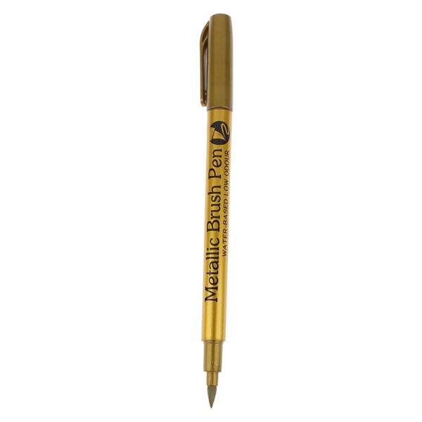 Pensel Metallic Marker Pens Guld Silver Permanent Marker För Ar A