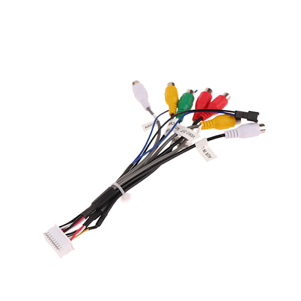 Bilradiokabel 20-pin RCA-udgang AUX ledningsnet Ledningstilslutning 7 Head