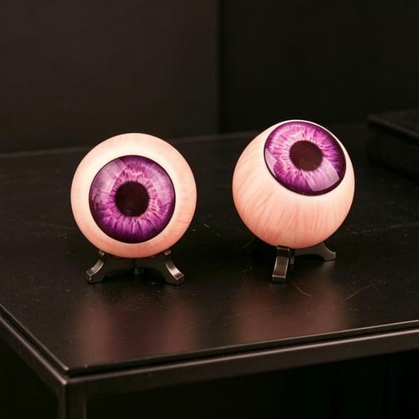 Monsterøye Dekor 3D Hyperrealistisk Rund Øyeeeple Øye Katt Goth F
