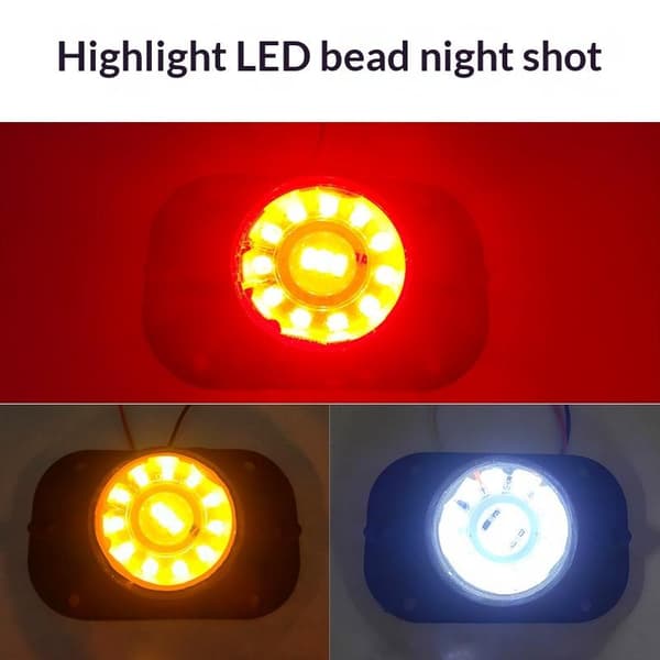 LED sidemarkeringslys 12V 24V lastbil trailer frigangslys vandtæt A2