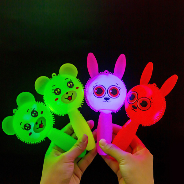Music Stick Rattle Toet Kerincingan Bunyi Dan Nyala Ada Lampu R Rabbit