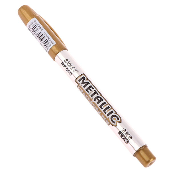 DIY Metallic Vattentät Permanent Paint Marker Pens Gold And Si Gold
