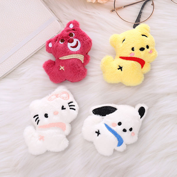 Sarjakuva Pehmo Doll Rintaneula Melody Kuromi Koristeellinen ja Pins Bag A White