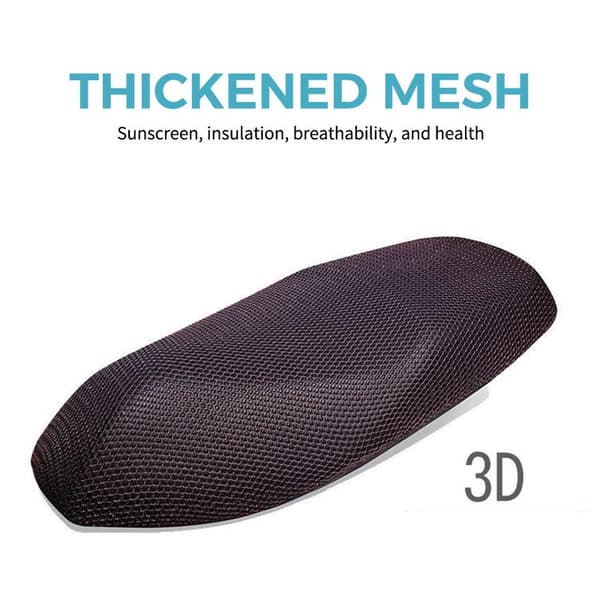 Sommar Cool 3D Mesh Motorcykelsadelöverdrag Andningsbart Halkfritt 95×60