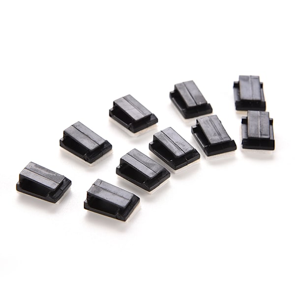 Ny 10x biltrådkabelholder Slipsklips Fixer Organizer Dr