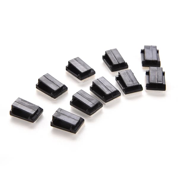 Ny 10x biltrådsledning Kabelholder Tie Clips Fixer Organizer Dr