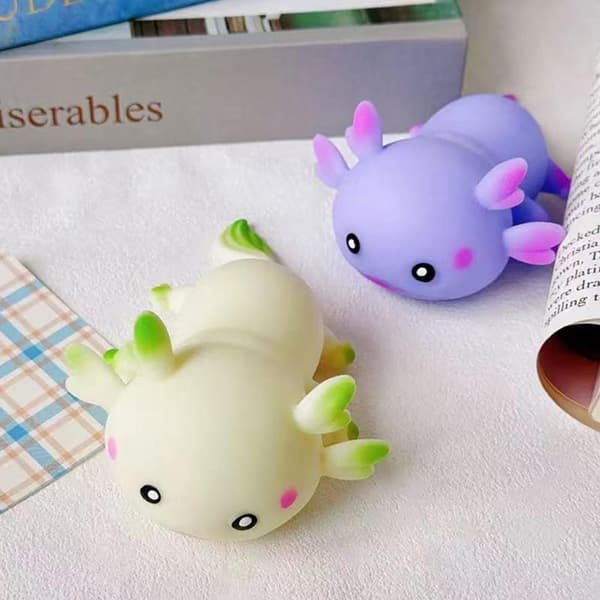 1 stk Axolotl Squishy Leketøy og Sakte Stigende Fidget Leker Myk Sensor B random