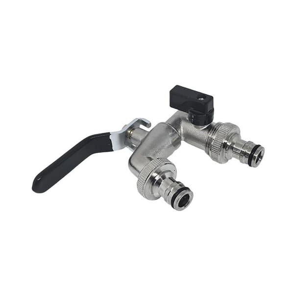 1 stk 1/2'' 3/4'' vannfordeler i sinklegering for kran