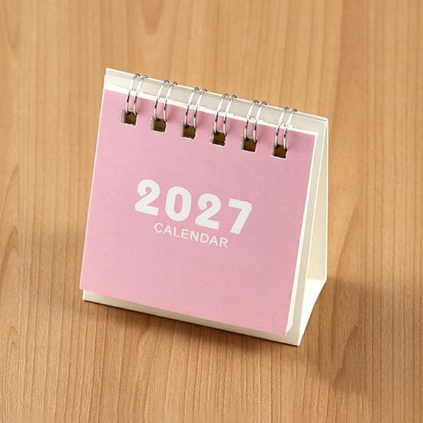 2027 Skrivebordskalender Mini Bærbare Rejsekalendere Perfekt Til H A2