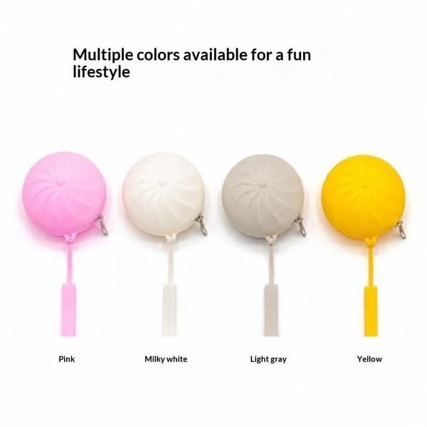 e Dampet Bolleformet Plys Møntpung Med Nøglering Polyester Mi A2