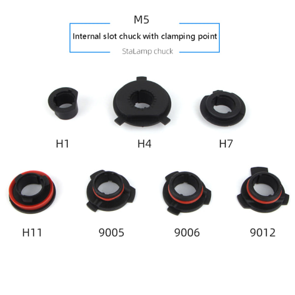 Bil LED Strålkastare Glödlampa Sockel Adapter Sockelhållare H1 H4 H7 H11 A7