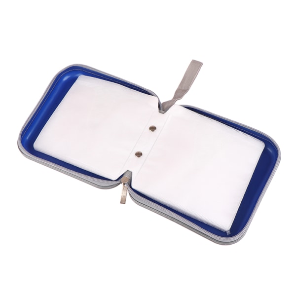 1Pc CD Case Bærbar Vandtæt Kompression CD Pakke 40 Disc Blue