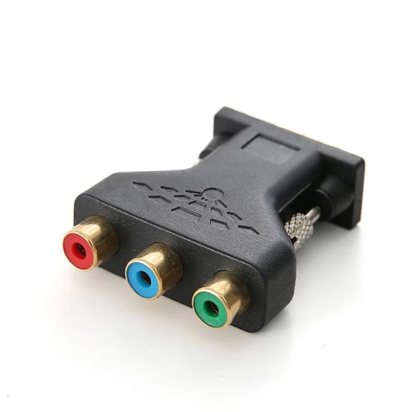 VGA RCA Adapter 3RCA Video Hunn Til HD 15 Pins VGA Converter