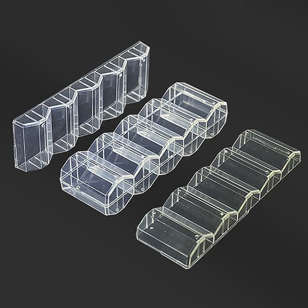 100 Chips Akryl Poker Chip Tray Case Holder Professional Casi