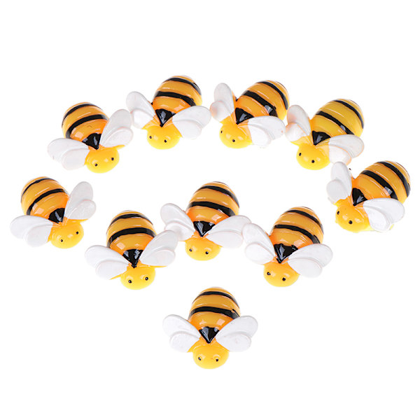 10 kpl Flat Back Resin Cabochon Bee DIY Flatback Scrapbooking Em