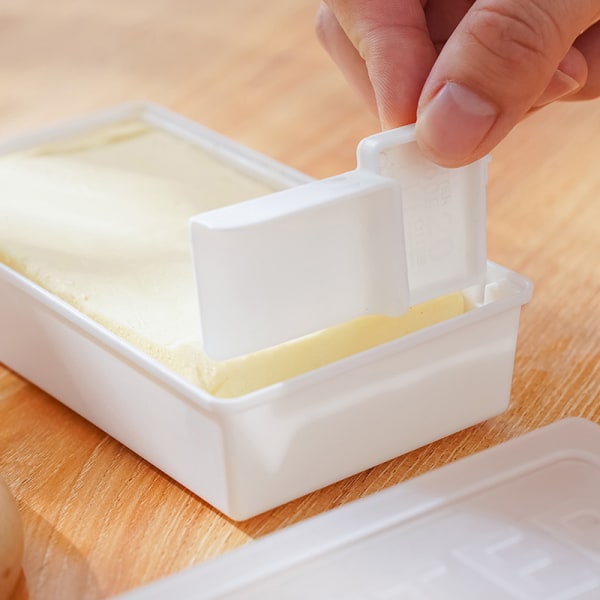 Butter Dish Smør Fresh-keeping Box With ter Slicer Benkeplate