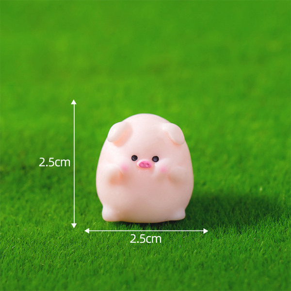 Mini e Funny Pig Figure Car Dashboard Ornament Desktop Resin Cr 2