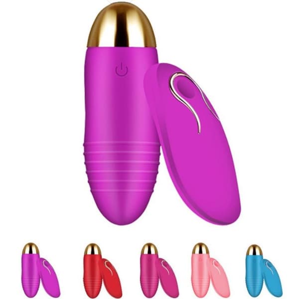 Bærbar Dildo Vibrator Egg G-punkt Massasje Stimulator Kule S Red