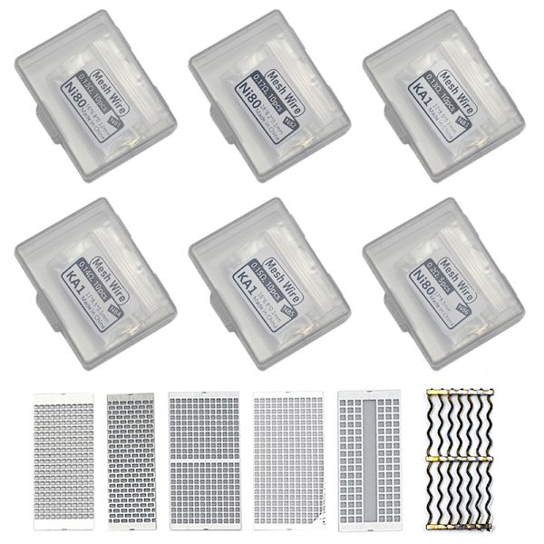 5/10 kpl 6 mallia Mesh Style Heating Coil For Replacement Prebui N85-0.15Ω