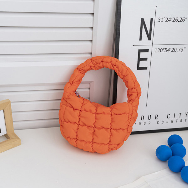 Mode Mini Puffer Tote Bag Elegant telefonväska Key Pouch Simp A6