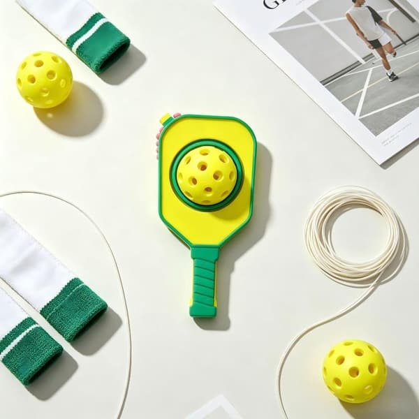 1 stk Pickleball Racketformet Fidget-leketøy med roterbar ball A2