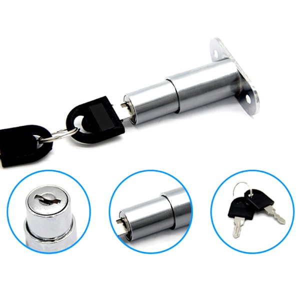 Laatikon Push Lock Liukuoven Vitriinin Kaappikaapin lukot W A1