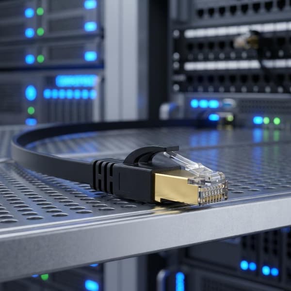CAT 8 Ethernet-kabel 40 Gbps 2000 MHz CAT8 RJ45 nettverks-LAN-patch Black 5M