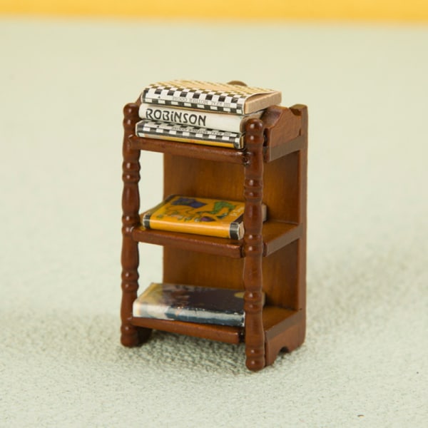 1:12 Dockhus Miniatyr sängbord Förvaringsställ Nattduksbord