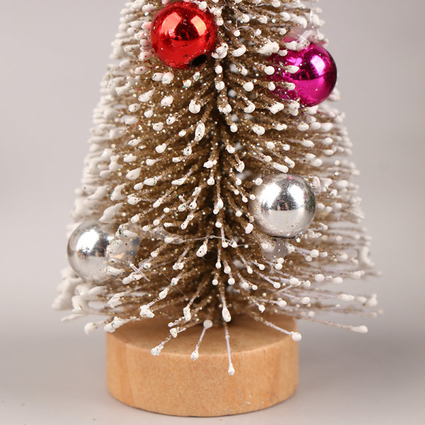 Joulukuusi Cedar Tree Pine Tree Doll House Festival Miniat Silver