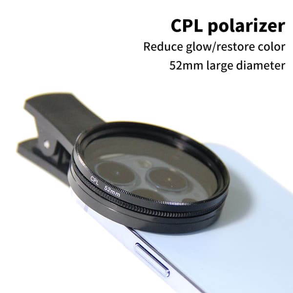 37 mm / 52 mm CPL-suodatin pyöreä kamera musta lisävarusteet Univers 37MM